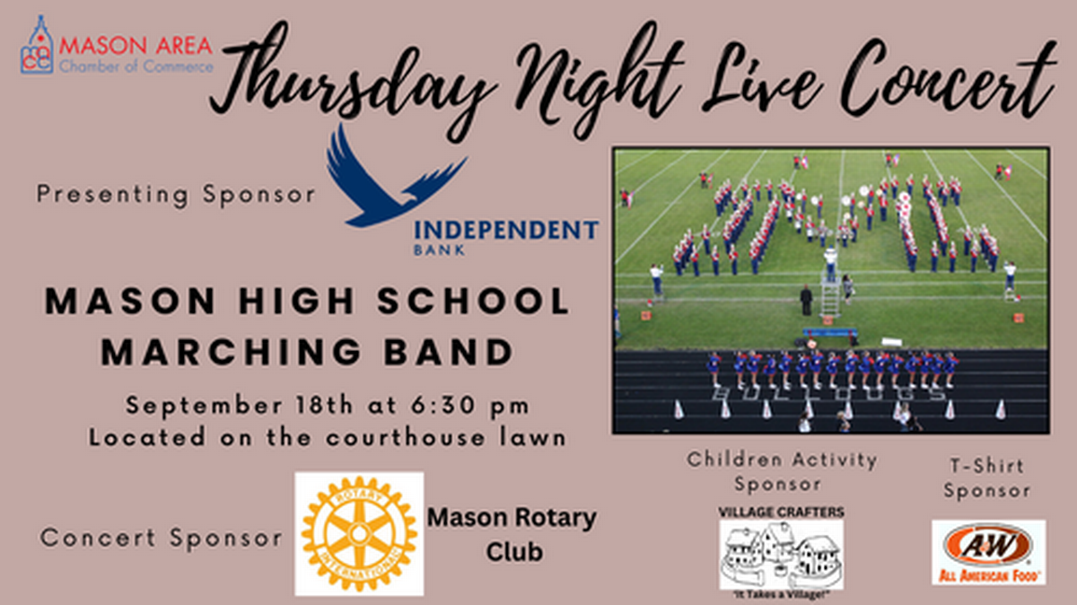 *Thursday Night Live Courthouse Concert 9/18/25 Sep 18, 2025
